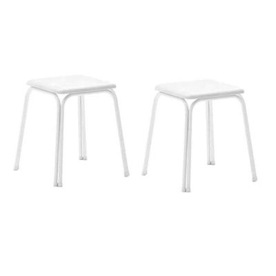 Kit 2 Banqueta de Cozinha 1748 2 Banquetas Branco - Carraro