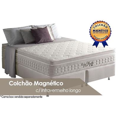 Colchão King Magnético  c/ Infravermelho Longo Terapêutico Confort Euro Pillow (193x203x32) - Anjos