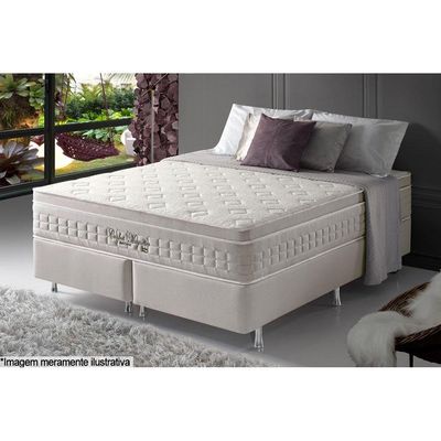 Colchão King Magnético  c/ Infravermelho Longo Terapêutico Confort Euro Pillow (193x203x32) - Anjos