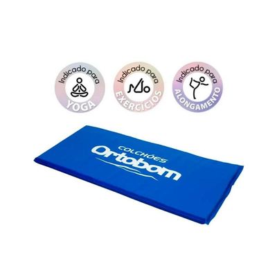 Colchonete Academia Academia Azul Impermeável Lavável (40x90x4) - Ortobom