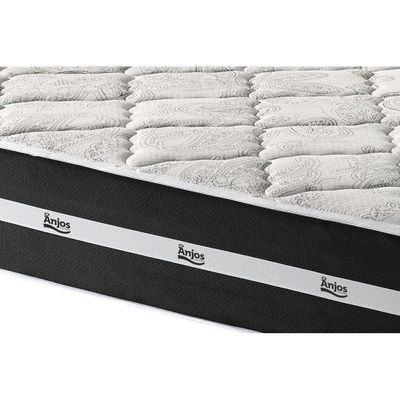 Colchão Casal Molas Ensacadas  MasterPocket Classic Euro Pillow Black (138x188x22) - Anjos
