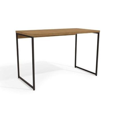 Mesa Secretária Escritório Industrial LI002 Freijo/Preto - Kappesberg