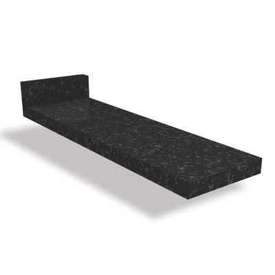 Tampo p/ Balcão Cozinha    S508 15cm Preto Brilho - Kappesberg