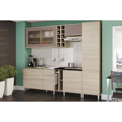 Tampo p/ Balcão Cozinha    S508 15cm Preto Brilho - Kappesberg