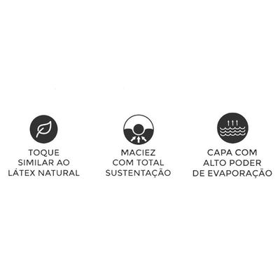 Travesseiro T. Látex Light LP1101 c/ Capa Dry Fresh p/Fronha (50x70) - Duoflex