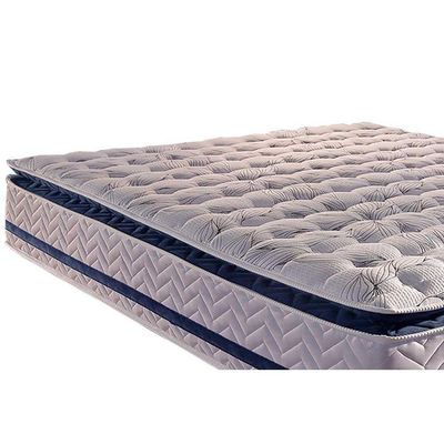Cama Box Casal: Colchão Molas Ensacadas Paropas MasterPocket  Blue + Base CRC Rústico White(138x188)