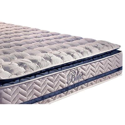 Cama Box Casal: Colchão Molas Ensacadas Paropas MasterPocket  Blue + Base CRC Rústico White(138x188)