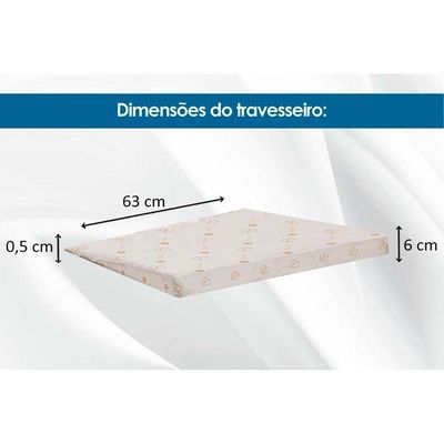 Colchão do Bebê D18 Baby Rampa Anti-Refluxo Berço - 60x130x10 - Polar