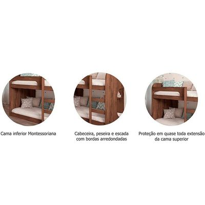 Colchão Physical Resistente (2un) + Beliche Ema Branco