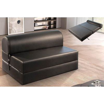 Sofá Cama Solteiro New Extra Suede Marrom - Paropas