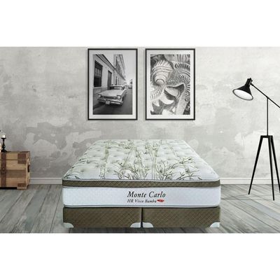 Colchão Casal Molas MasterPocket Ensacadas Visco    Monte Carlo Euro Pillow (138x188x33) - Herval