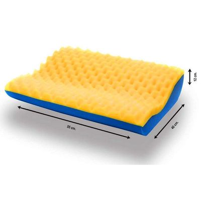 Travesseiro Espuma Luck Pillow Cervical Anatômico p/Fronha 50x70 (55x40x12) - Luckspuma