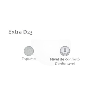 Colchão Casal Espuma D23  Extra Liso (138x188x12) - Herval