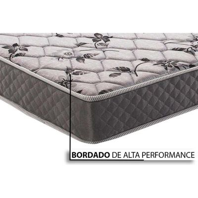 Colchão Casal Espuma D28  / AG 65  Ortopedic Black Double Face (138x188x17) - Herval