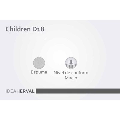 Colchão do Bebê D18 Children Infantil - 70x130x10 - Herval