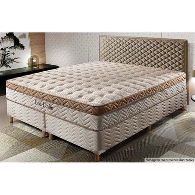 Colchão Casal Molas Ensacadas  MasterPocket Eco Linho Euro Pillow (138x188x32) - Paropas