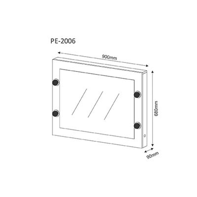 Multiuso Quarto Casal Espelho Camarim PE-2006 Branco - Tecno Mobili
