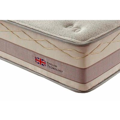 Cama Box King: Colchão Molas Herval Maxspring Tower + Base CRC Suede Clean(193x203)