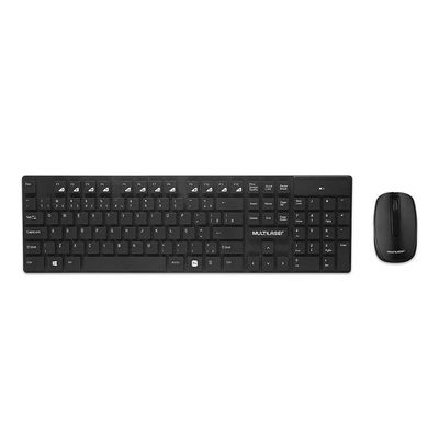 Teclado com Mouse sem Fio USB Multilaser TC251