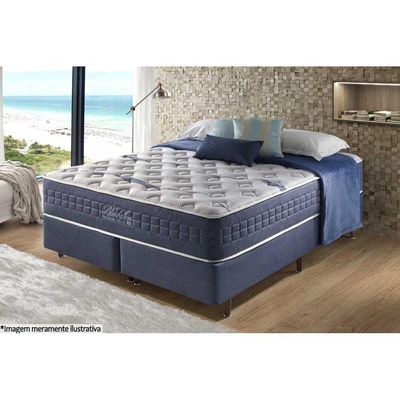 Colchão King Molas Ensacadas Visco Gel   MasterPocket Blue Sea Pillow In (193x203x31) - Anjos