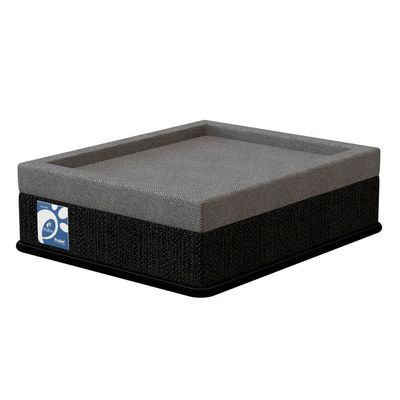 Cama box PET Cachorro / Gato Pequeno PróPet Plus Cinza/Preto (45x55x15) - Probel
