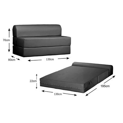 Sofá Cama Casal New Extra Courano Preto - Paropas