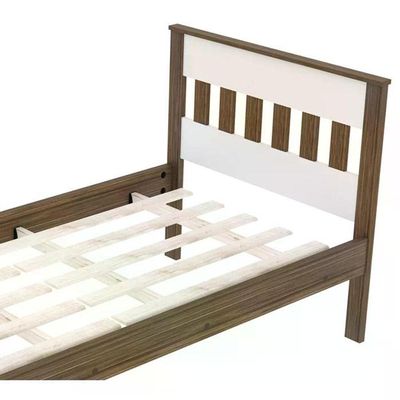 Cama Solteiro Com Auxiliar Cm8006 Cm8008 Qt8 Nogal Branco Tecno Mobili Nogal Branco