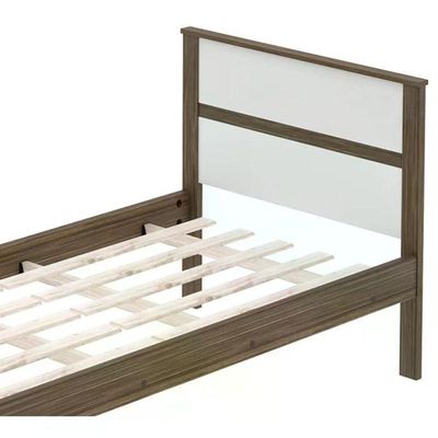 Cama Solteiro Com Auxiliar Cm8004 Cm8008 Qt7 Nogal Branco Tecno Mobili Nogal Branco