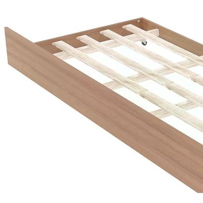 Cama Solteiro Com Auxiliar Cm8004 Cm8008 Qt7 Amendoa Branco Tecno Mobili Amendoa Branco