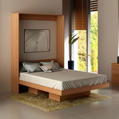Cama Retratil De Parede Casal Cm8016 Amendoa