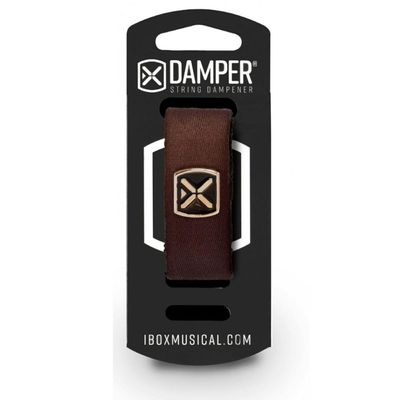 Damper em Poliester e TAG em Metal Marrom DTMD18