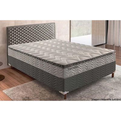 Colchão Casal Molas Ensacadas  MasterPocket Esplêndido Gray Euro Pillow (138x188x26) - Paropas