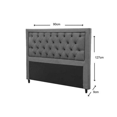 Cabeceira Cama Box Estofada Casal Casal Baronesa Suede Marrom - Simbal