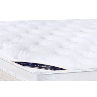 Colchão King Molas Ensacadas Visco Gel   Pocket Gold Star Vitagel Euro Pillow (193x203x32) - Castor