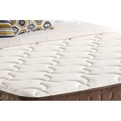 Cama Box Casal: Colchão Molas Anjos Superlastic King Best + Base Courano Brown(138x188)