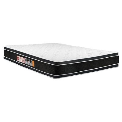 Colchão King Espuma D33  Black White AIR Double Face Euro Pillow  (193x203x27) - Castor