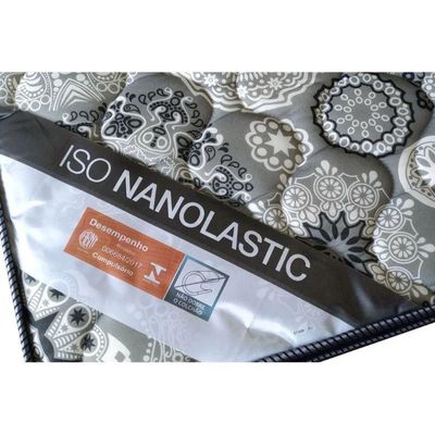 Cama Box Casal: Colchão Molas Bonnel Ortobom Nanolastic ISO Firme + Base CRC Suede Black(138x188)