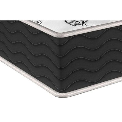Cama Box Casal: Colchão Molas Probel Prolastic Sleep + Base CRC Suede Black(138x188)
