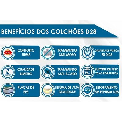 Cama Box Casal: Colchão Anatômico Probel D28/EP  Advanced Tech1000  + Base CRC Suede Black(138x188)