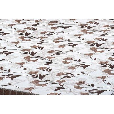 Cama Box Queen: Colchão Espuma D33 Polar  Pérola + Base CRC Courano Brown(158x198)