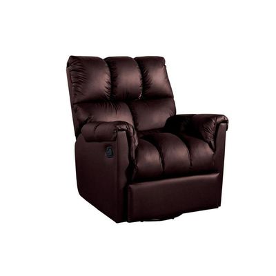 Poltrona Reclinável p/ Sala  Aspen Romana Zero Wall Giro e Balanço Courano Marrom - Probel