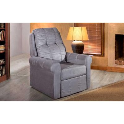Poltrona Reclinável p/ Sala  MH1216 Slim Two Way Suede Bege - Herval
