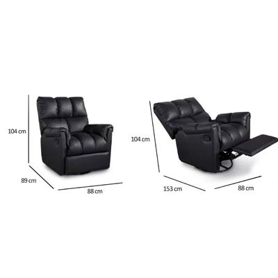 Poltronas de Amamentação Reclinável Aspen Romana Zero Wall Giro e Balanço Courano Marrom - Probel