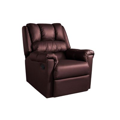 Poltrona Reclinável p/ Sala  Vermont Classic Zero Wall Giro e Balanço Courano Marrom - Probel
