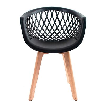 3 Cadeiras Com Encosto Para Mesa De Jantar Cozinha Preta