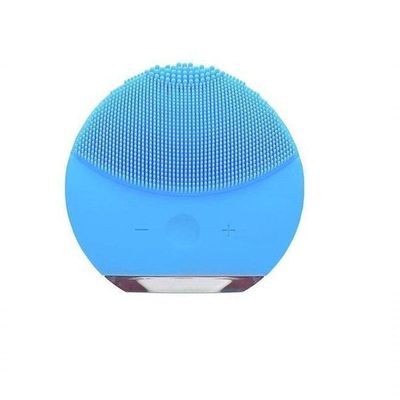 Massageador Facial E Esponja Elétrica Azul Bivolt