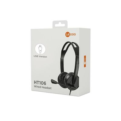Fone com Microfone Conexão USB HT106 - Lecoo