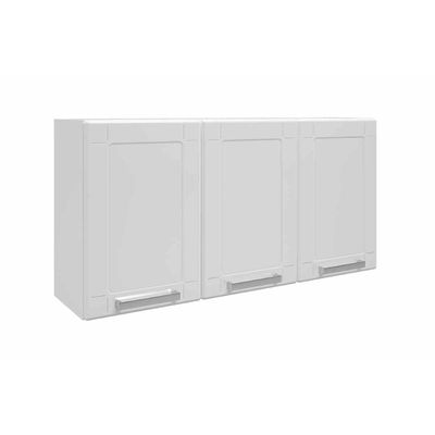 Armário Aéreo Cozinha Modulado  Múltipla 6009 c/ 3 Portas Branco - Bertolini