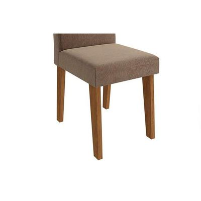 Kit 6 Cadeiras Sala Jantar Milena  6 Un Savana/Suede Bege - Cimol