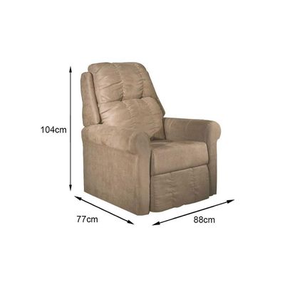 Poltronas de Amamentação Reclinável MH1216 Slim Two Way Suede Castor - Herval